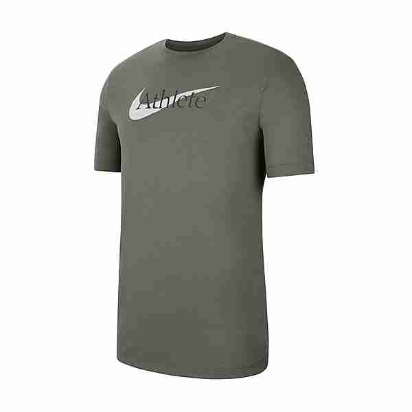 Nike Athlete Swoosh T-Shirt Funktionsshirt Herren grauschwarz