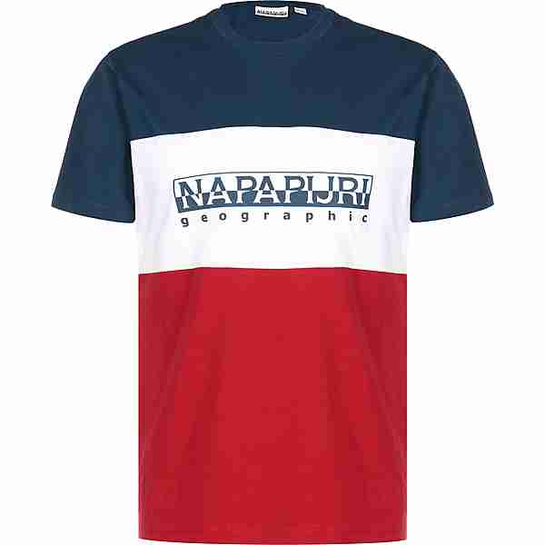 Napapijri Sogy T-Shirt Herren rot/weiß/blau