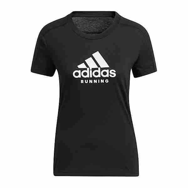 adidas Logo Graphic T-Shirt Running Damen Laufshirt Damen schwarz