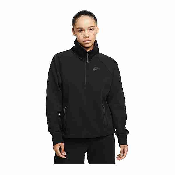 Nike Tech Fleece HalfZip Sweatshirt Damen Sweatshirt Damen schwarz