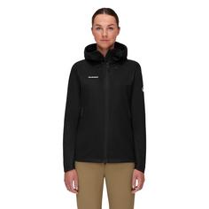 Rückansicht von Mammut GORE-TEX Ultimate VII Hooded Softshelljacke Damen black