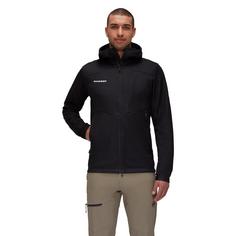 Rückansicht von Mammut GORE-TEX Ultimate VII Hooded Softshelljacke Herren black