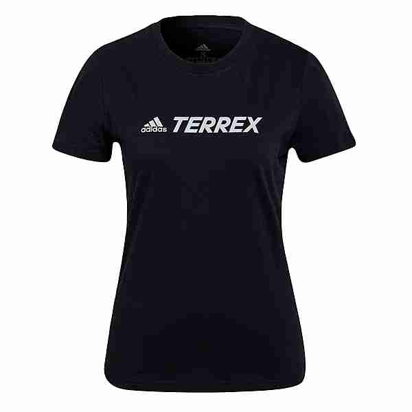 adidas TERREX Classic Logo T-Shirt Funktionsshirt Damen Legend Ink / Halo Blue
