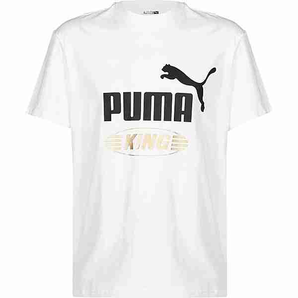 PUMA King Logo T-Shirt Herren weiß