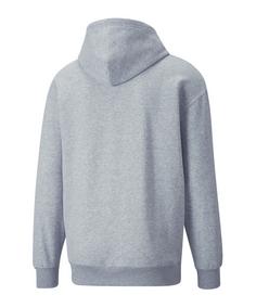 Rückansicht von PUMA Classics Relaxed Hoody Sweatshirt Herren grau