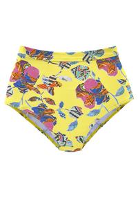 sunseeker Highwaist-Bikini-Hose Bikini Hose Damen - gelb-bunt