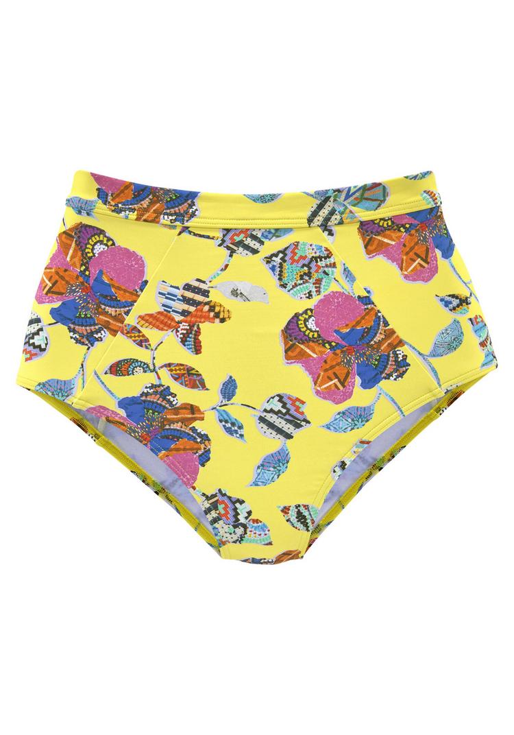 sunseeker sunseeker Highwaist-Bikini-Hose Bikini Hose Damen - gelb-bunt - 0 | SportScheck