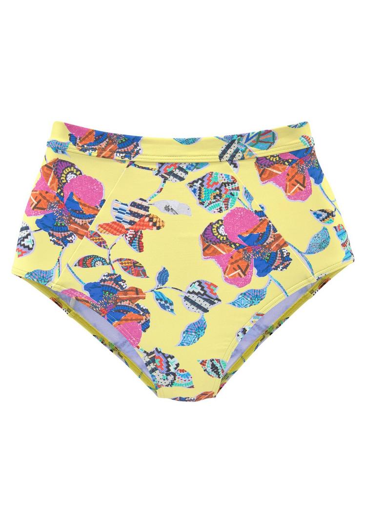 sunseeker sunseeker Highwaist-Bikini-Hose Bikini Hose Damen - gelb-bunt - 0 | SportScheck