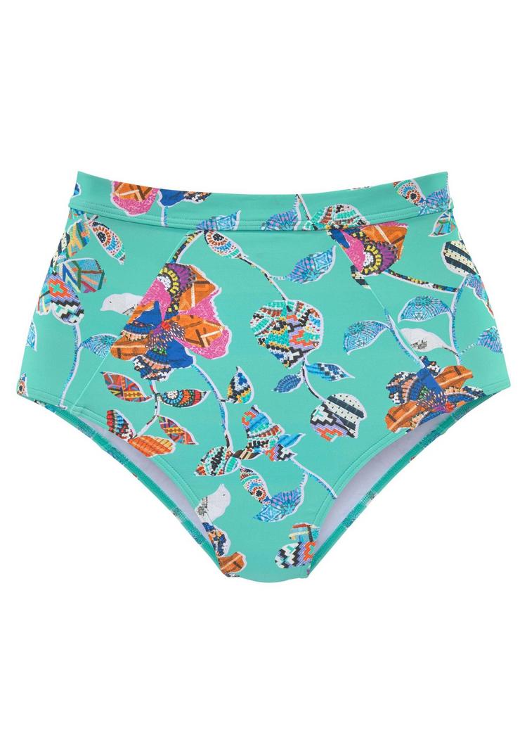 sunseeker sunseeker Highwaist-Bikini-Hose Bikini Hose Damen - t&uuml;rkis-bunt - 0 | SportScheck