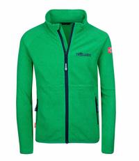 Trollkids Noresund Fleecejacke M&auml;dchen - Pfeffergr&uuml;n/Marineblau