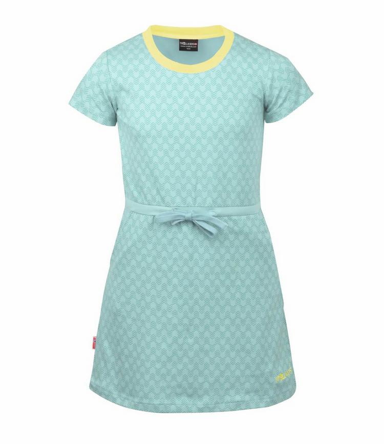 Trollkids Trollkids Noresund Laufkleid M&auml;dchen - Gletschergr&uuml;n/Limonade - 0 | SportScheck