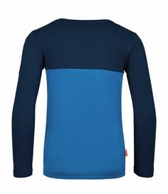 Rückansicht von Trollkids Bergen Longshirt Kinder Marineblau / Mittelblau