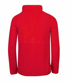 Rückansicht von Trollkids Noresund Fleecejacke Kinder Rot/Petrol