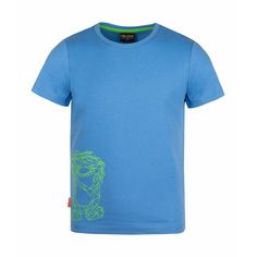 Trollkids Oppland T-Shirt Kinder Mittelblau/Grün