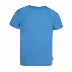 Rückansicht von Trollkids Oppland T-Shirt Kinder Mittelblau/Grün
