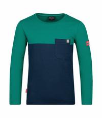 Trollkids Bergen Longshirt Kinder - Marineblau/Pfeffergr&uuml;n
