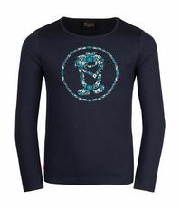 Trollkids Stavanger Longshirt M&auml;dchen - Marineblau