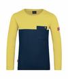 Trollkids Bergen Longshirt Kinder - Marineblau/Dunkelgelb