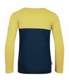 Rückansicht von Trollkids Bergen Longshirt Kinder Marineblau/Dunkelgelb