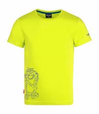 Trollkids Oppland T-Shirt Kinder - Limegelb/Petrolblau