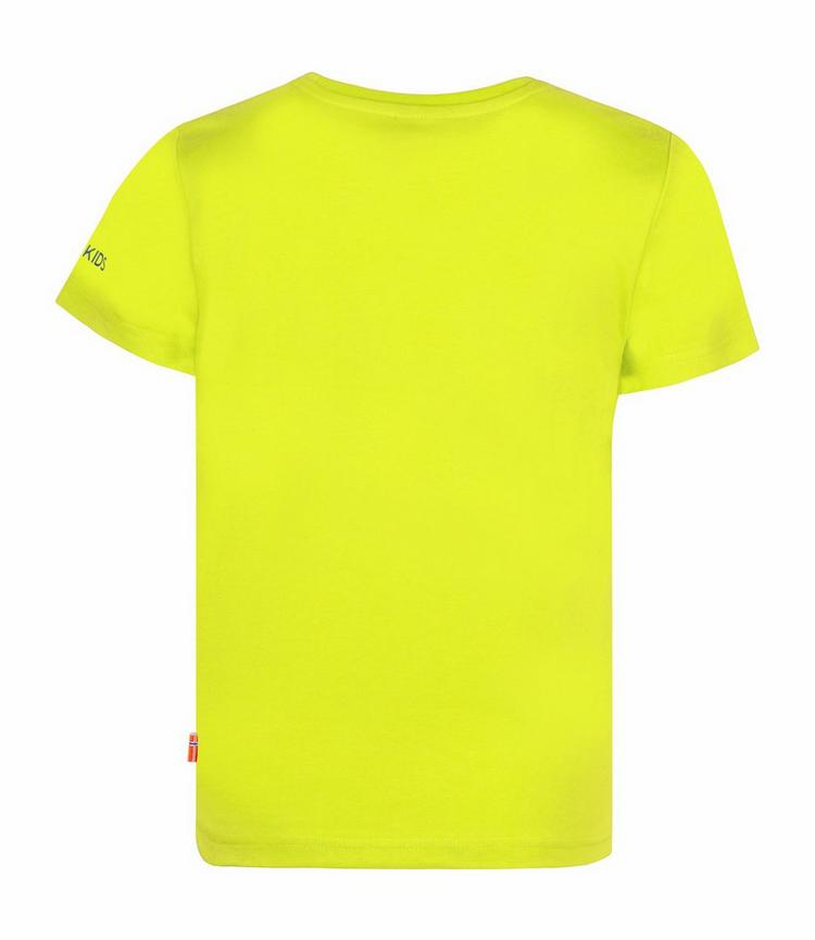 Trollkids Trollkids Oppland T-Shirt Kinder - Limegelb/Petrolblau - 0 | SportScheck