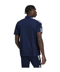 Rückansicht von adidas Squadra 21 Poloshirt Poloshirt Herren blauweiss