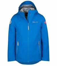 Trollkids Telemark Fahrradjacke Kinder - Leuchtendes Blau/wolkig grau