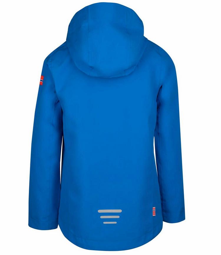 Trollkids Trollkids Telemark Fahrradjacke Kinder - Leuchtendes Blau/wolkig grau - 0 | SportScheck