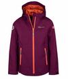 Trollkids Telemark Fahrradjacke Kinder - Maulbeere/Pfirsich