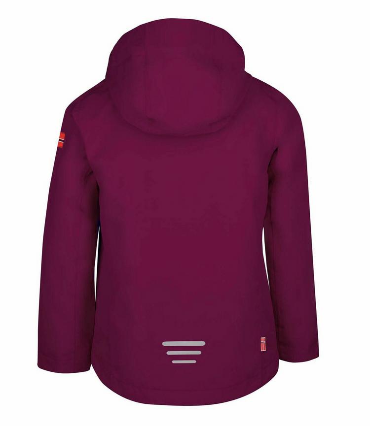 Trollkids Trollkids Telemark Fahrradjacke Kinder - Maulbeere/Pfirsich - 0 | SportScheck