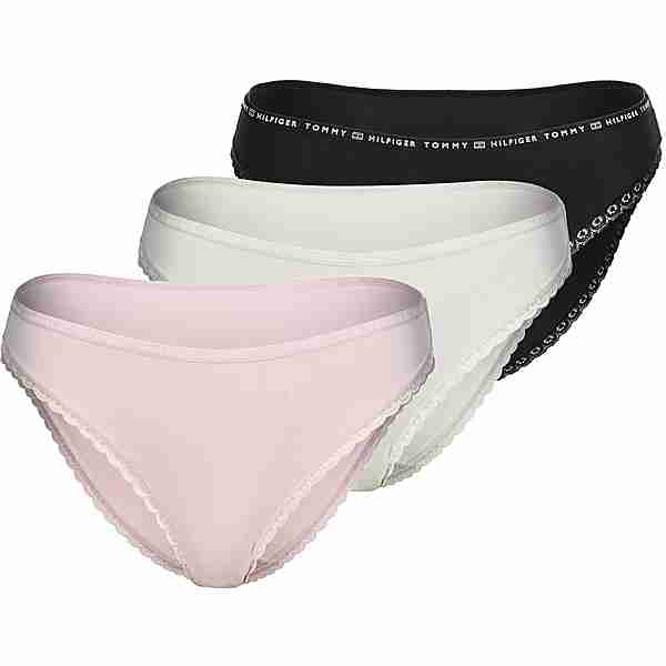 Tommy Hilfiger 3 Pack Slip Damen black/ivory/pale pink