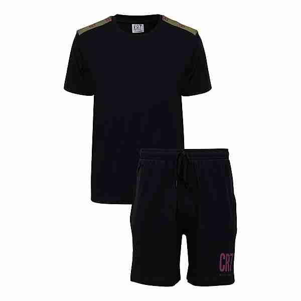 CR7 Cristiano Ronaldo Shorty Homewear Trainingsanzug Herren schwarz