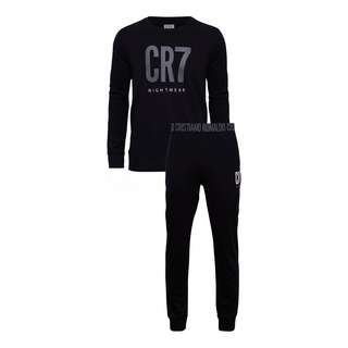 CR7 Cristiano Ronaldo Pyjama Homewear Trainingsanzug Herren schwarz2