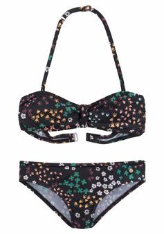 S.OLIVER Bandeau-Bikini Bikini Set Damen bedruckt