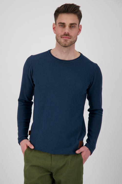 Rückansicht von ALIFE AND KICKIN VitoAK Strickpullover Herren marine