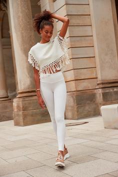 Rückansicht von Lascana Leggings Leggings Damen offwhite