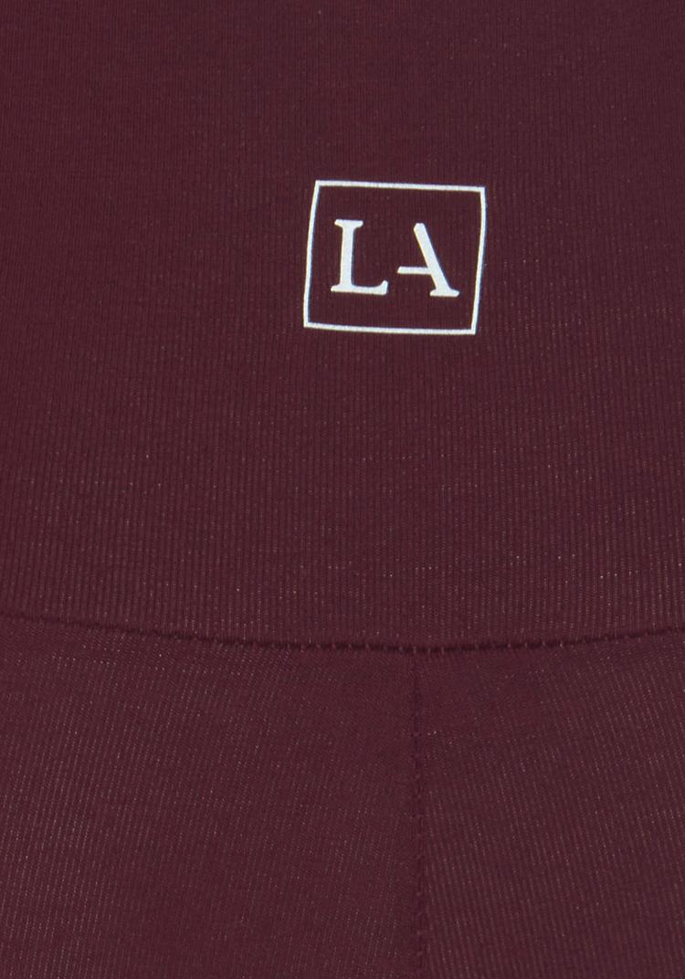 Lascana Lascana Caprileggings Tights Damen - weinrot - 4 | SportScheck