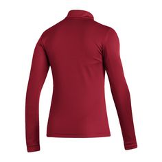 Rückansicht von adidas Entrada 22 HalfZip Sweatshirt Damen Funktionssweatshirt Damen rotweiss