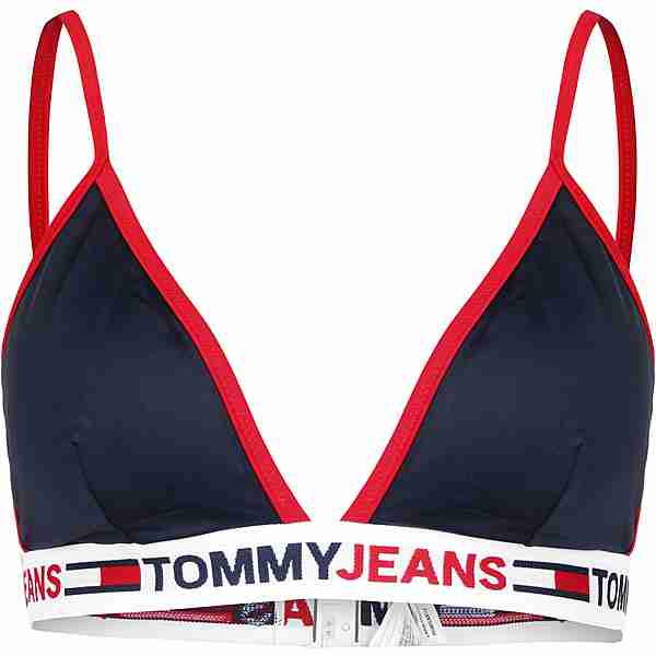 Tommy Hilfiger Triangle Fixed Bikini Oberteil Damen blau/rot