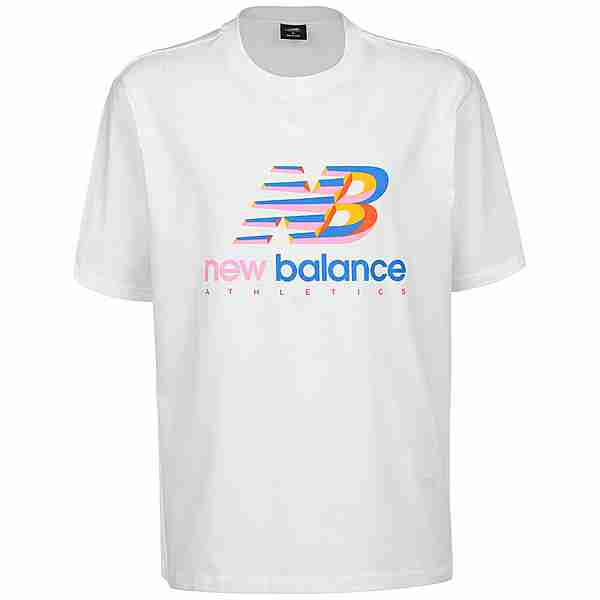 NEW BALANCE Athletics Amplified Logo T-Shirt Herren weiß