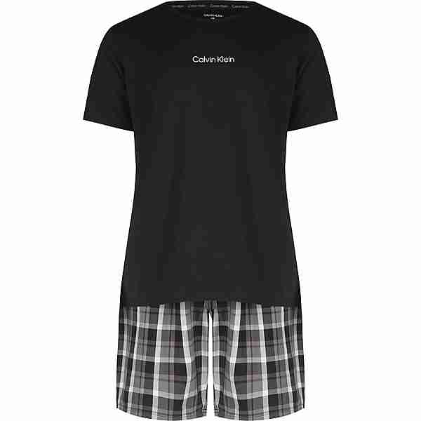Calvin Klein Short Set Pyjama Herren schwarz/grau