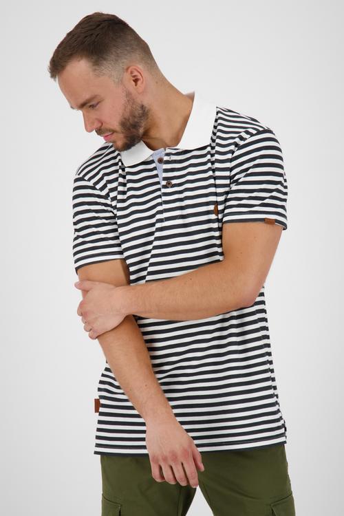 Rückansicht von ALIFE AND KICKIN PaulAK Poloshirt Herren marine