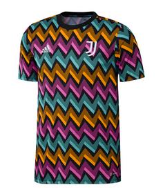 adidas Juventus Turin Prematch Shirt 2021/2022 Fanshirt Herren schwarzpinkorange