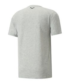 Rückansicht von PUMA teamFINAL Casuals T-Shirt Funktionsshirt Herren grau
