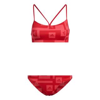 adidas Logo Graphic Bikini Bikini Set Damen Semi Turbo / Vivid Red