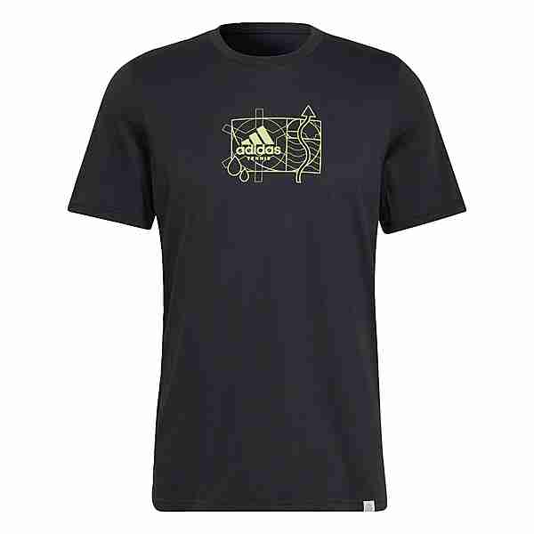 adidas Tennis Golden Cut Graphic T-Shirt T-Shirt Herren Grau