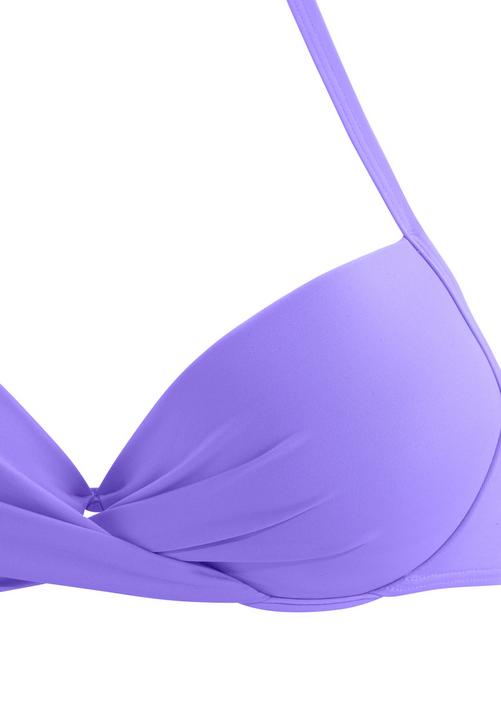 Rückansicht von S.OLIVER Push-Up-Bikini-Top Bikini Oberteil Damen lila