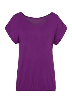 Vivance Kurzarmshirt T-Shirt Damen lila