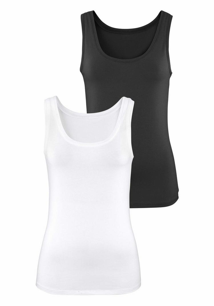 Vivance Vivance Tanktop Tanktop Damen - schwarz - wei&szlig; - 1 | SportScheck