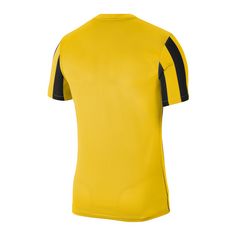 Rückansicht von Nike Division IV Striped Trikot Kids Fußballtrikot Kinder gelbschwarzweiss